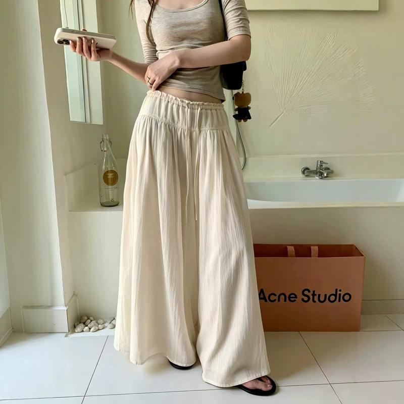 imXiang Cloud Pants~ Relaxed Draped Skirt-Pants for Women, Summer Ruffled Pleated Casual Pants, Loose Slimming Wide-Leg Pants imXiang Cloud Pants~ Relaxed Draped Skirt-Pants for Women, Summer Ruffled Pleated Casual Pants, Loose Slimming Wide-Leg Pants