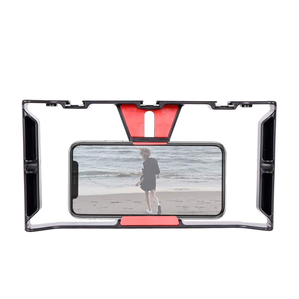 Juego de jaula de conejo en vivo para teléfono móvil Trípode de escritorio Estabilizador de jaula de conejo para teléfono móvil Marco de teléfono móvil Soporte de transmisión en vivo para teléfono móvil