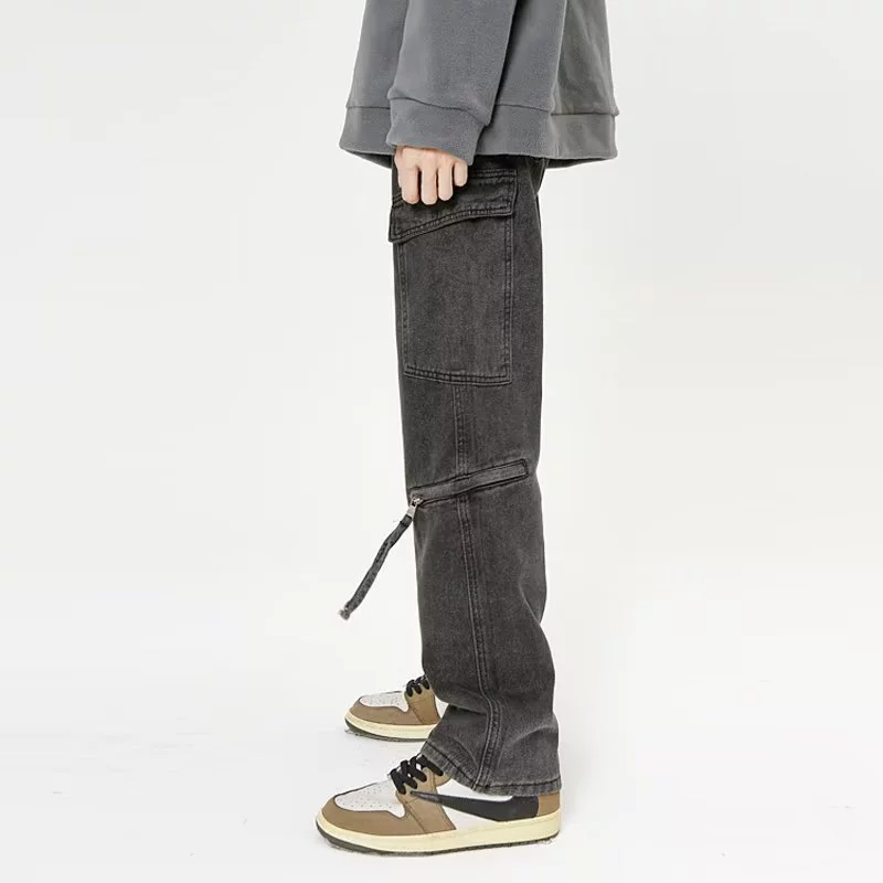 (Cross-border trading), jeans, trousers, loose straight fit