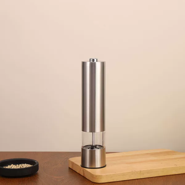 Flat head electric pepper grinder