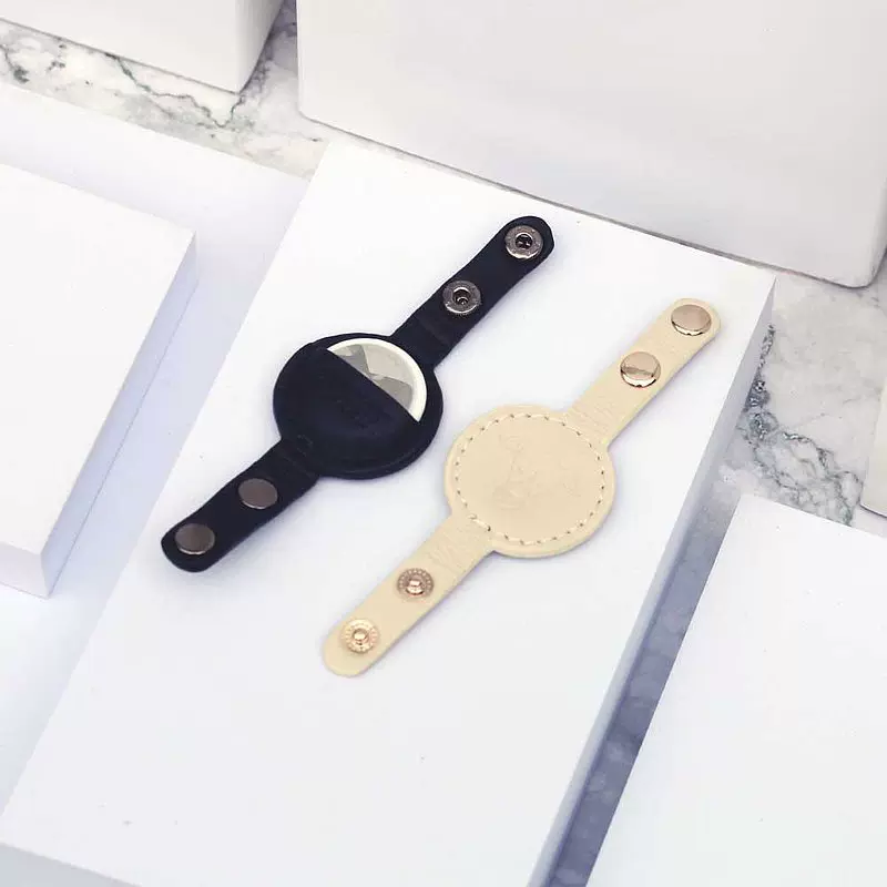 日韩宠物Airtag外壳保护套 猫狗项圈防丢定位器皮套 追踪器收纳套