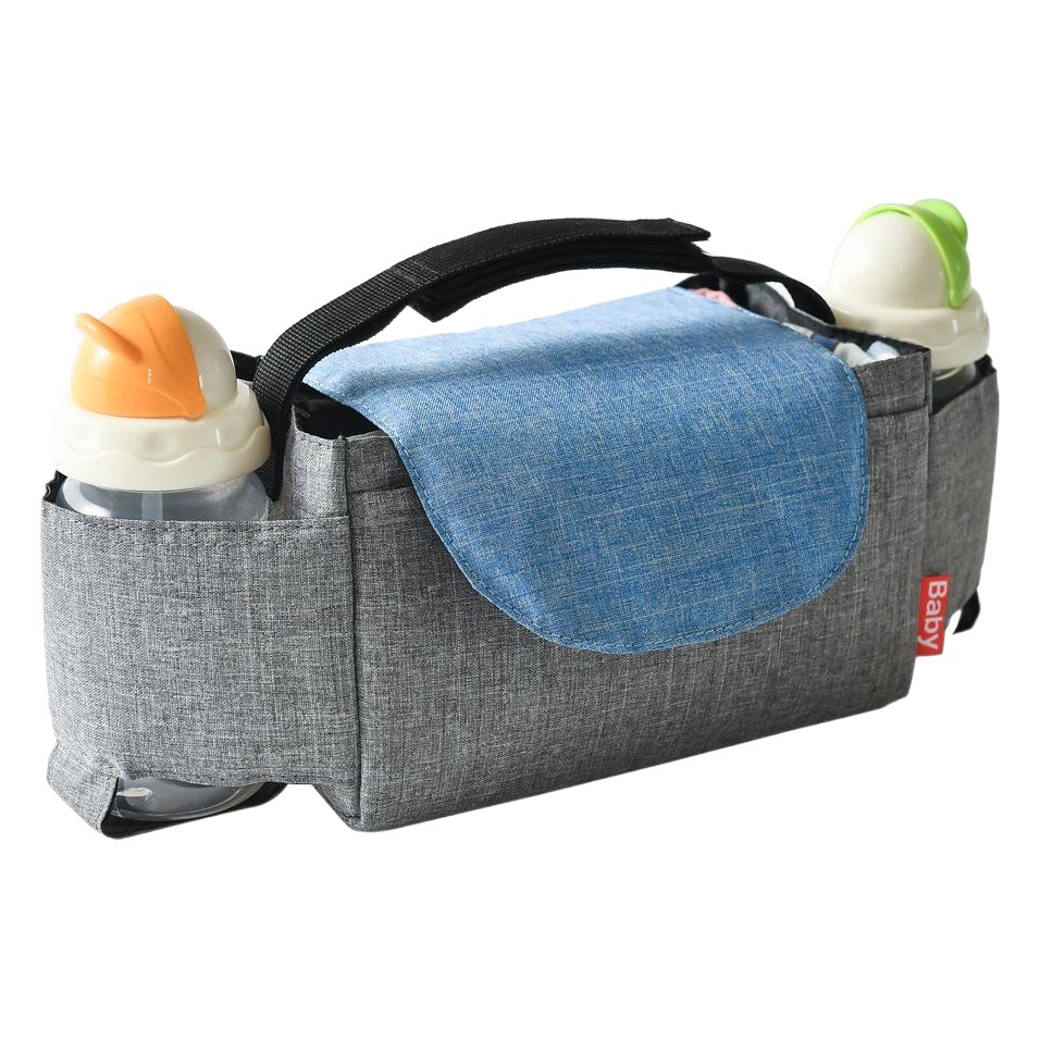 Bolsa colgante para cochecito de bebé, bolsa de almacenamiento para cochecito, bolsa de almacenamiento, bolsa colgante, bolsa para biberones, bolsa para pañales, almacenamiento de viaje.