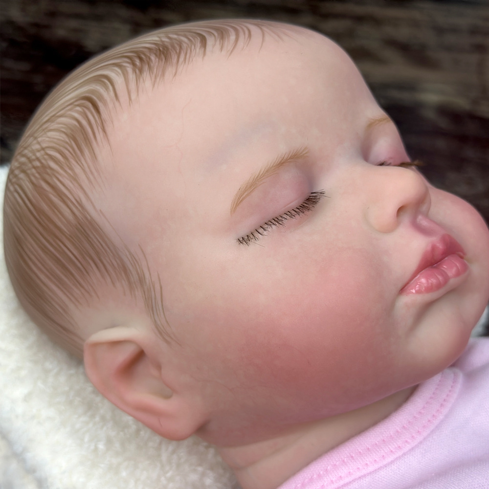 Bebé pesado en agua cuerpo de goma muñeca de venta caliente puede entrar en el nuevo Lulu muñeca cruzada en stock ojos cerrados muñecas masculinas simulación