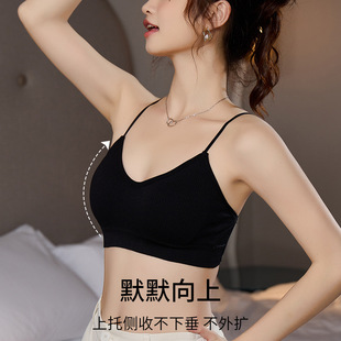 Sexy beauty back anti-exposure wrapped chest top hot girl underwear women's summer thin push up big anti-sagging bra