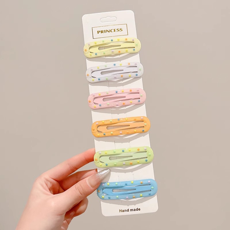 Horquilla de nube de dopamina para niños, clip de flequillo lindo para niñas, tocado, cabello roto en la parte posterior de la cabeza, horquilla de clip bb de una palabra