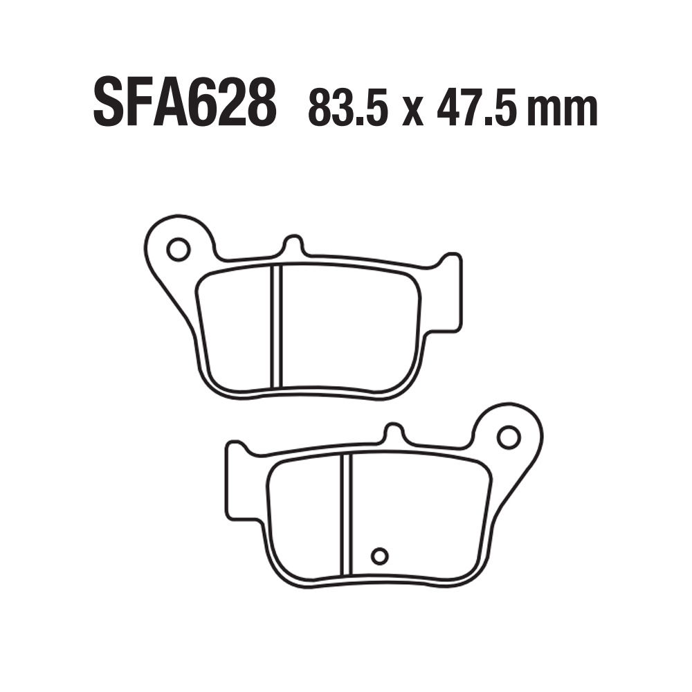 Paña de freno de motocicleta, paña de freno de freno, paña de freno de freno, piel de freno FA628 MAX SYM 400i 600i Sanyang