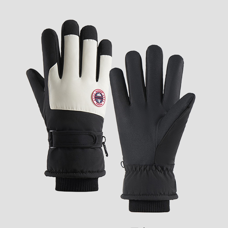 Guantes de esquí para hombres de invierno para montar en invierno Harbin noreste de equipos de frío caliente para hombres a prueba de viento pantalla táctil frío