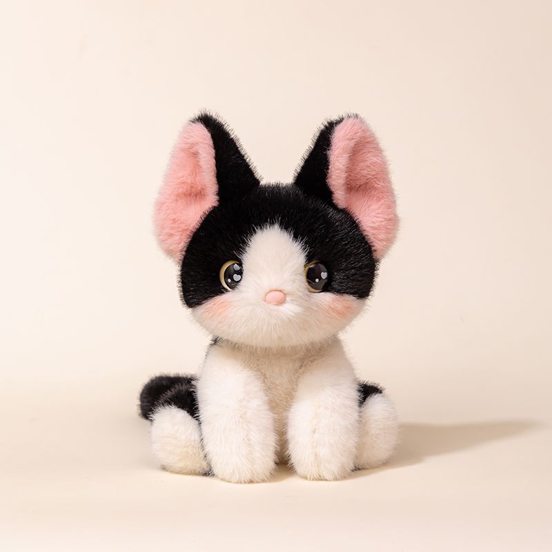 インターネット有名人の同じスタイルのかわいい三毛猫ぬいぐるみ人形子猫テーブルコンパニオン人形ベッド睡眠人形ギフト|undefined