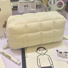 日本KOKUYO国誉NEMUNEMU枕枕包笔袋奶呼呼枕头柔软舒适平摊收纳包