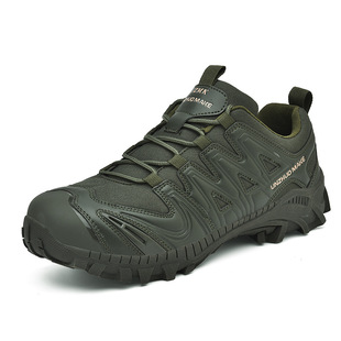 2025 New High Top Waterproof Tactical Boots Hiking Boots Single Outdoor Handsome Plaid Combat Boots Outdoor Tourism