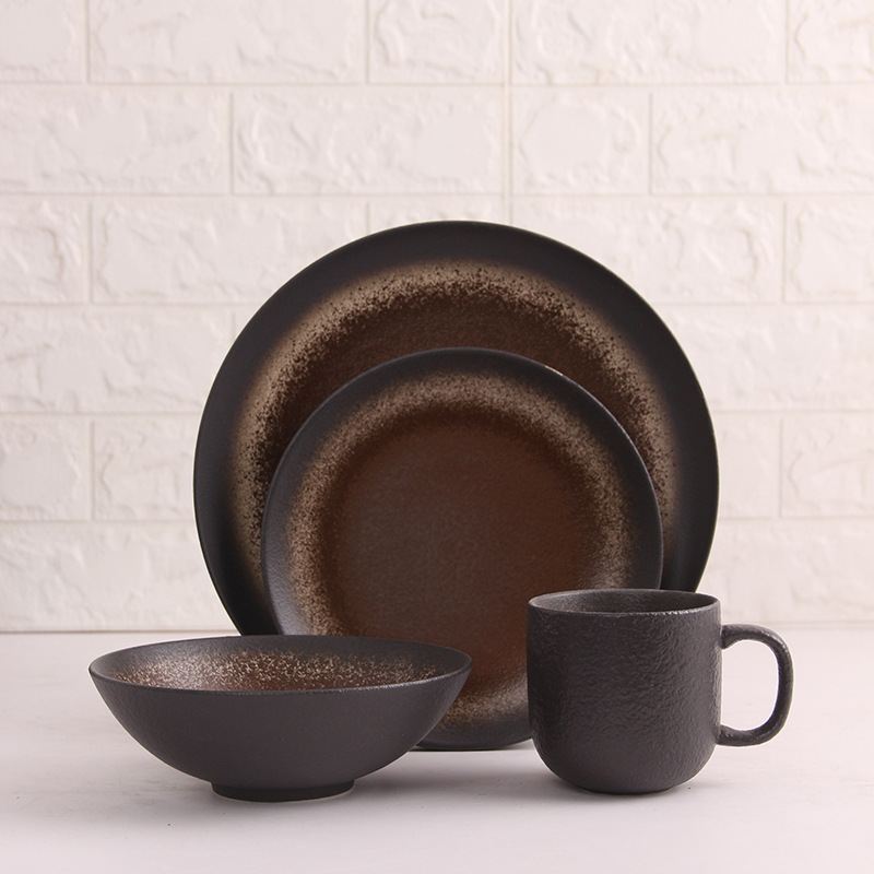 Vajilla de cerámica creativa 2022 Vajilla porceliana vintage de logotipo personalizado