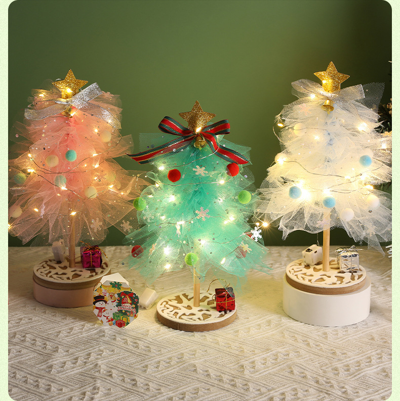 Christmas Fashion Christmas Tree Net Yarn Party Decorative Props display picture 1