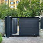 铝合金智能电动平移门车库门铝合金庭院推拉门别墅大门户外庭院门