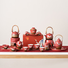 Forbidden City Hong Ruihe teapot candle charcoal fire stove tea stove full set indoor charcoal stove alcohol stove tea stove set