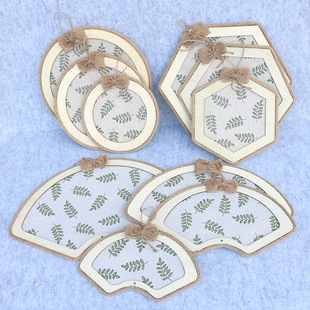 Kindergarten Hanging Ornaments Mori Pastoral Style Fabric Wooden Mesh Creative Classroom Layout Corridor Decoration Hanging Ornaments
