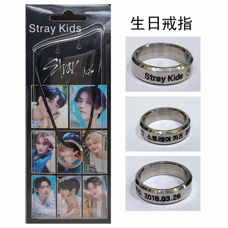 Набор украшений Stray Kids, подвеска из нержавеющей стали, брелок и держатель карт