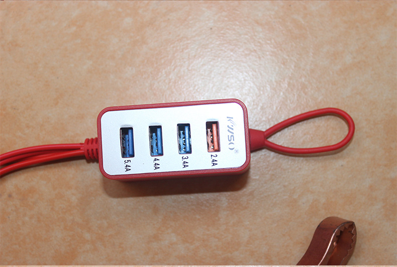 USB夹子充 一托二夹子充 四USB充电器详情13