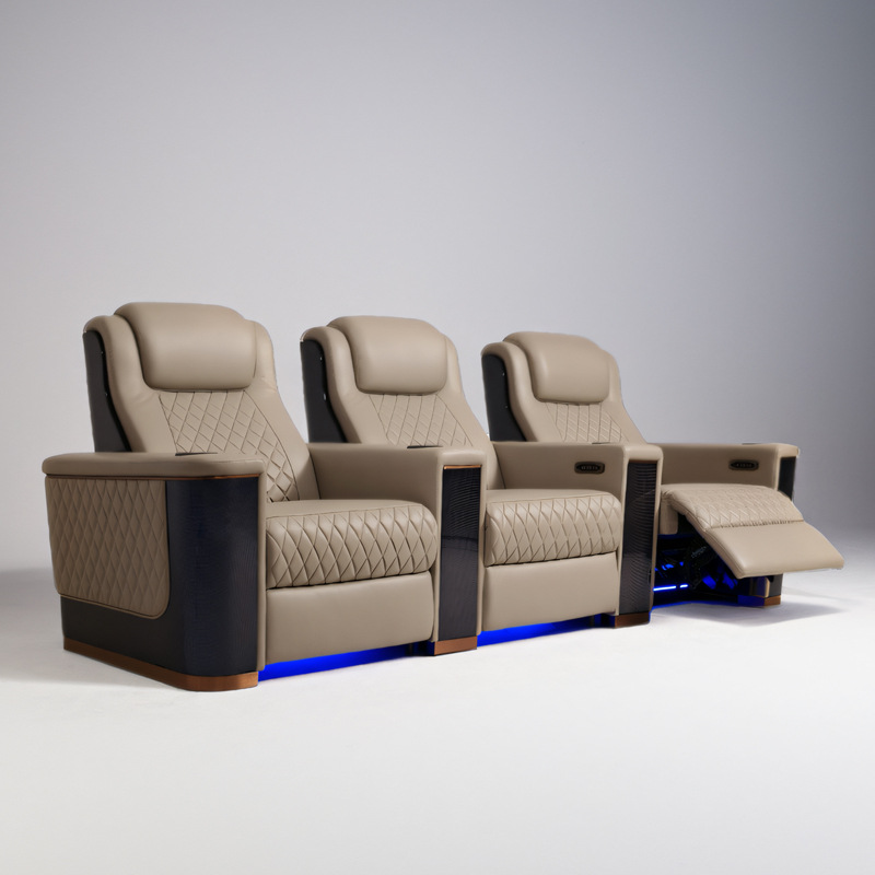 Zari Spreads Its Wings, New Luxury House, Home Theater, Audio-Visual Room, Film and Television Hall, Classy Electric Sofa Viewing Seat