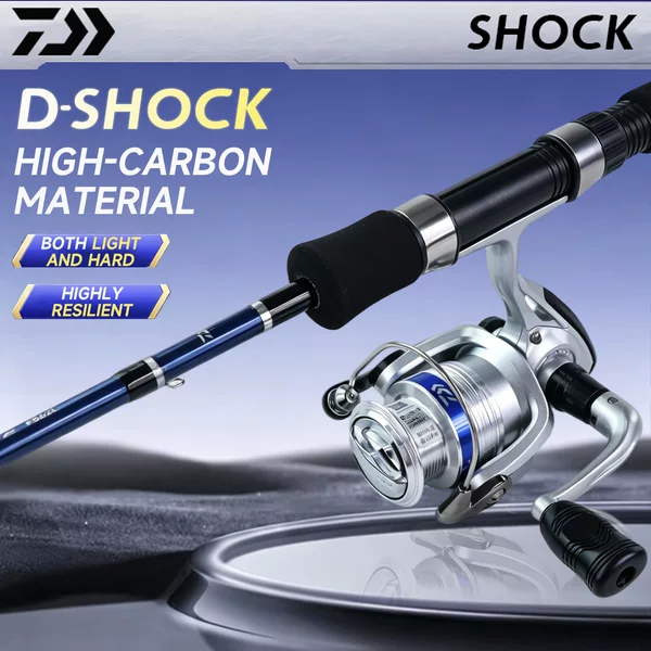Dawa's new SHOCK lure rod set is a sports carbon lure rod with a plug-in design and a straight handle made of carbon fiber