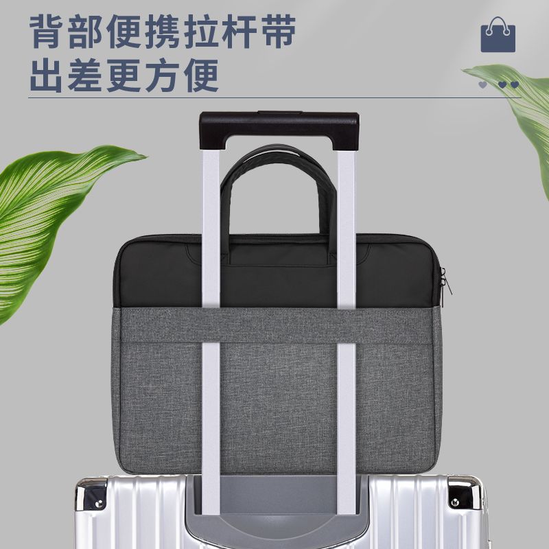 Handheld purse, laptop for documents, materials set, business version, increased thickness