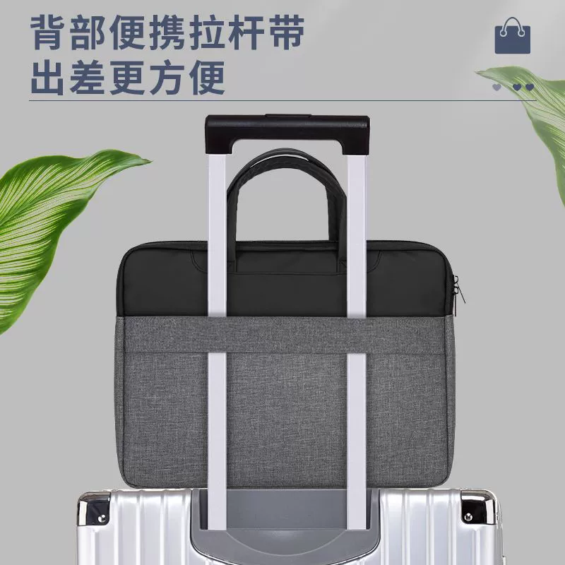 Handheld purse, laptop for documents, materials set, business version, increased thickness