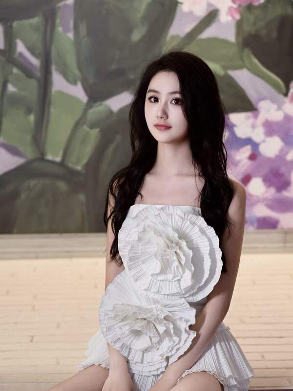 2023 Summer new women's shirt red rose flower sexy tube top jazz dance watch costume