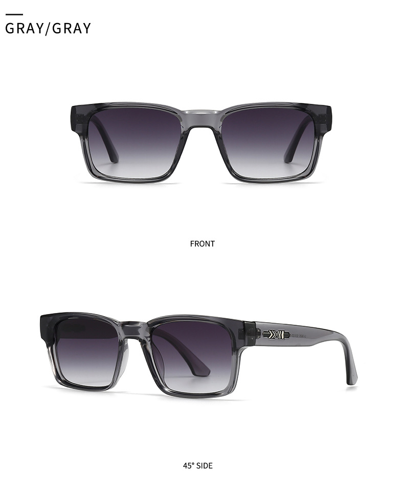 Square Sunglasses For Men Modern Vintage Unisex Eyewear Style_voghion.com
