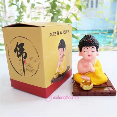 Cross-Border Dropshipping Car Ornaments Car ornaments - color-box-packaging-square-bottom-tathagata-yellow