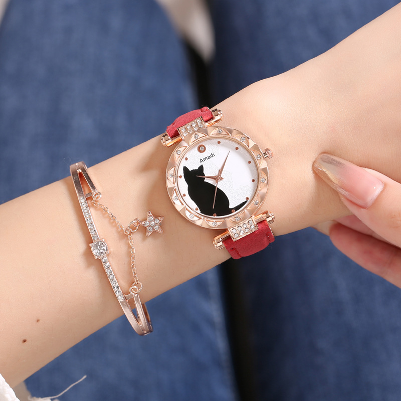 Casual Cat Buckle Quartz Women's Watches display picture 8