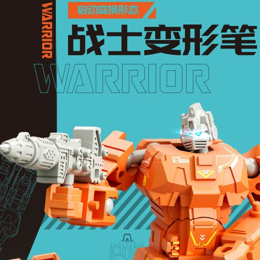 Мультяшный новый робот-трансформер шариковая ручка развивающая игрушка робот для детей начальной школы креативные подарки оптом