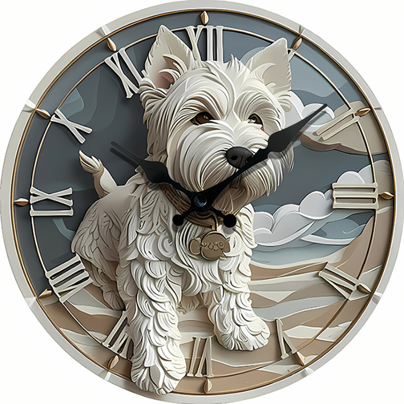 Reloj de efecto pseudo-estéreo nuevo de venta caliente transfronteriza, reloj de estilo de caricatura real, reloj de animales
