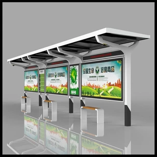 定制不锈钢候车亭定做公交站台电子站牌公交候车亭智能候车亭厂家