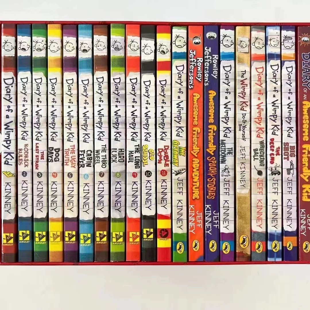 Английский дневник Бесхарактерного Ридера 1-25 Дневник Wimpy Kid Английский Глав Chapter Bridge Книга 25 томов