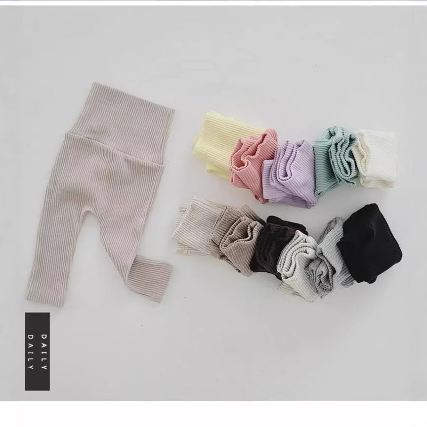 Pantalones de otoño infantil 2023 otoño nuevo estilo coreano ropa bebé color sólido Leggings