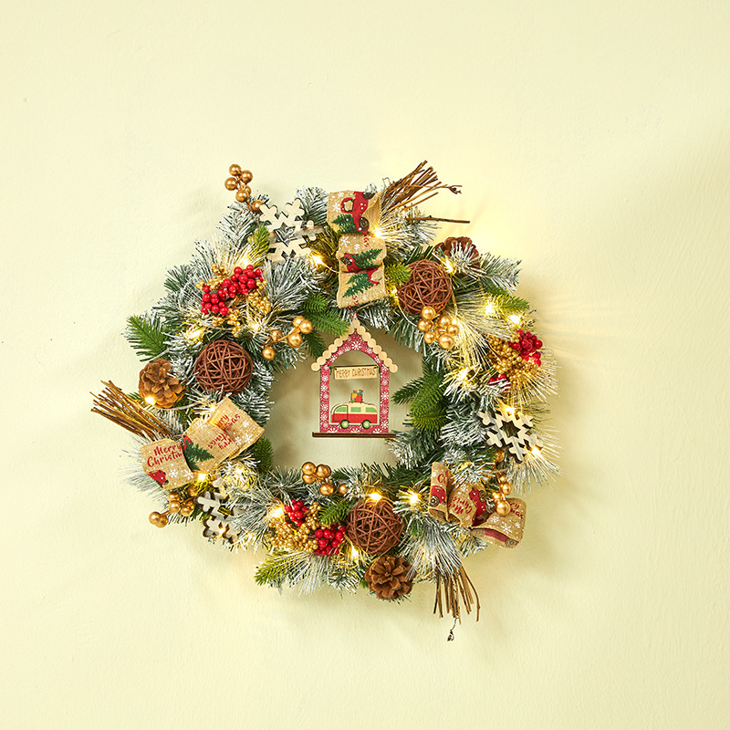 Navidad nuevo 30cm 60cm escritorio Navidad decoración traje guirnalda ratán Navidad árbol combinación vacaciones preferido