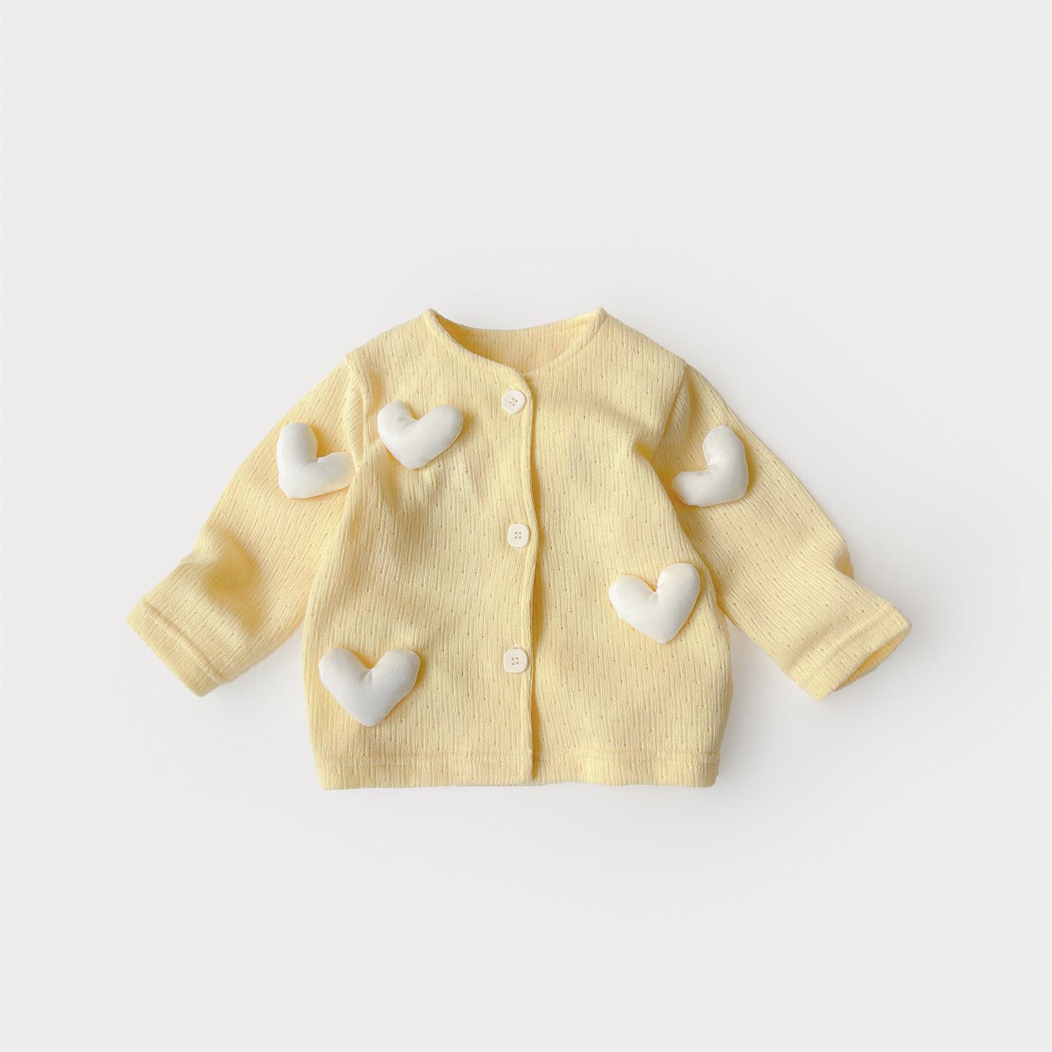 Ropa infantil para niñas 2025, cárdigan para bebé, suéter infantil de punto de manga larga, abrigo dulce y lindo, mono para bebé para otoño