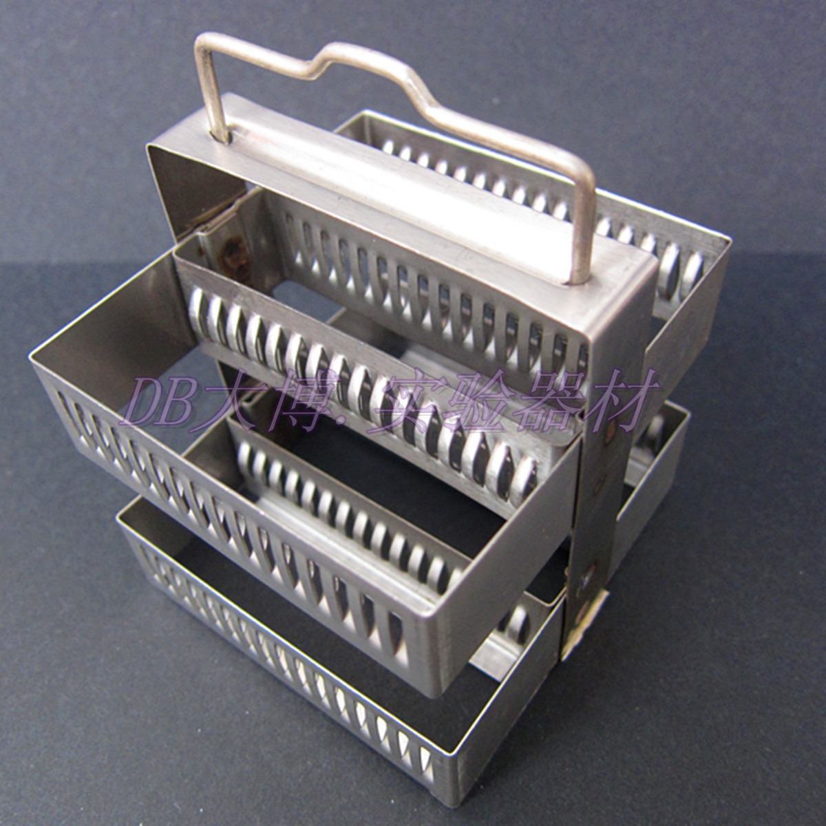 不锈钢载玻片 染色架 30片