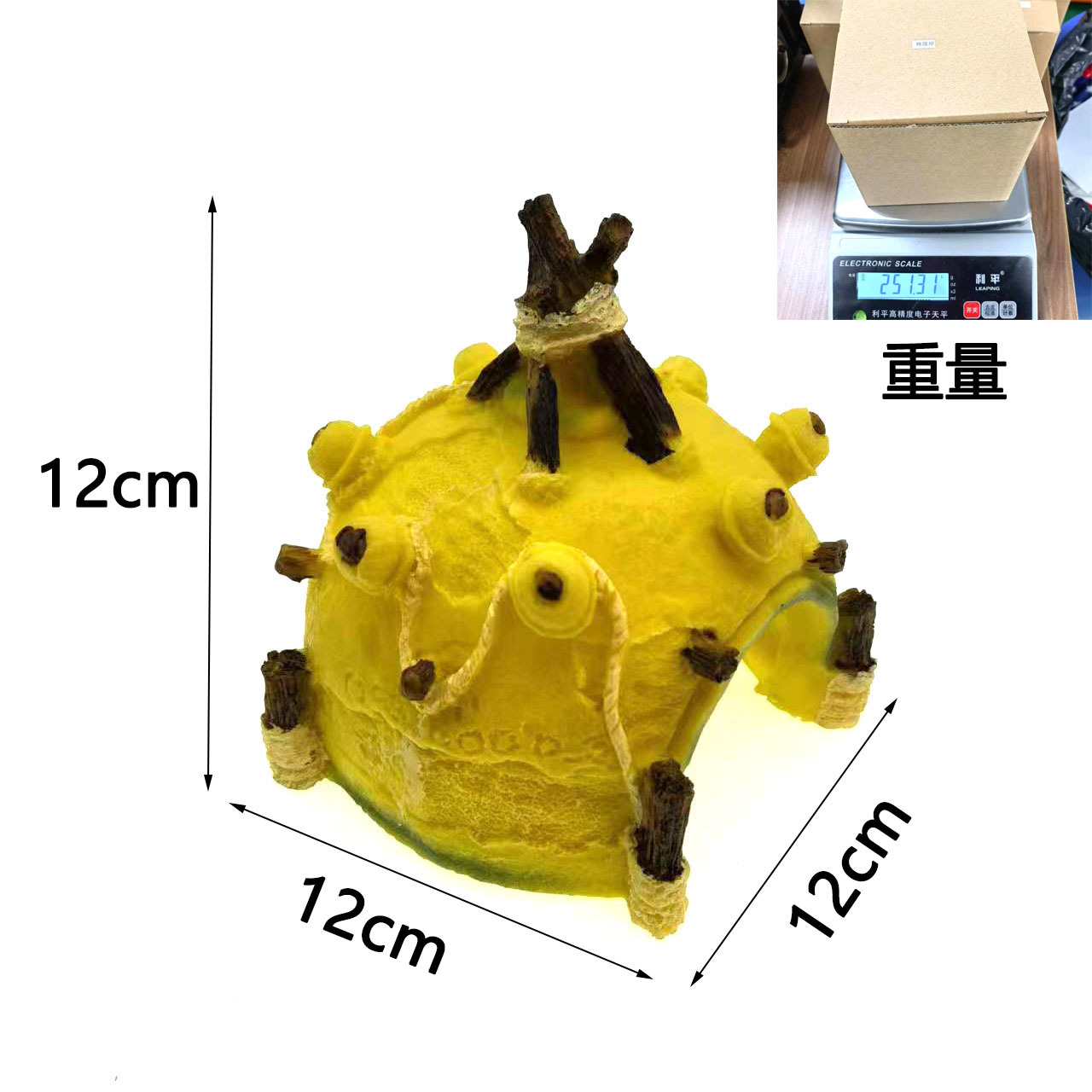 Decoración para Acuario de Bob Esponja, Figuras de Dibujos Animados, Casa de Escondite para Peces y Camarones, Tienda de Resina para Hámsteres y Lagartos, Paisajismo