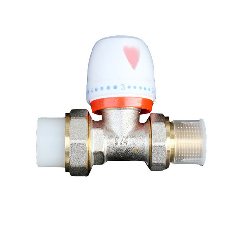 PPR manual temperature control radiator valve, PB angle valve, straight temperature adjustment valve radiator, radiator valve switch