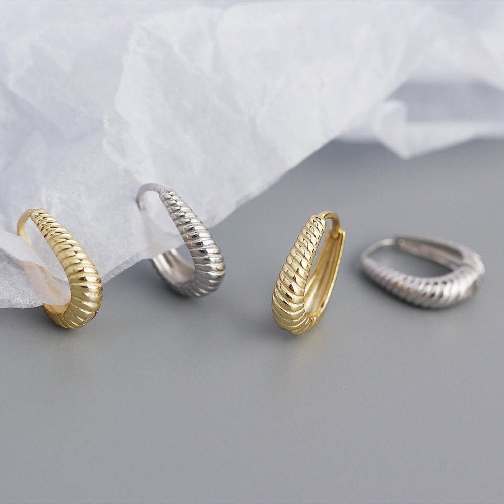 Geometric Fashion 925 Sterling Silver No Inlaid Plating Earrings display picture 4