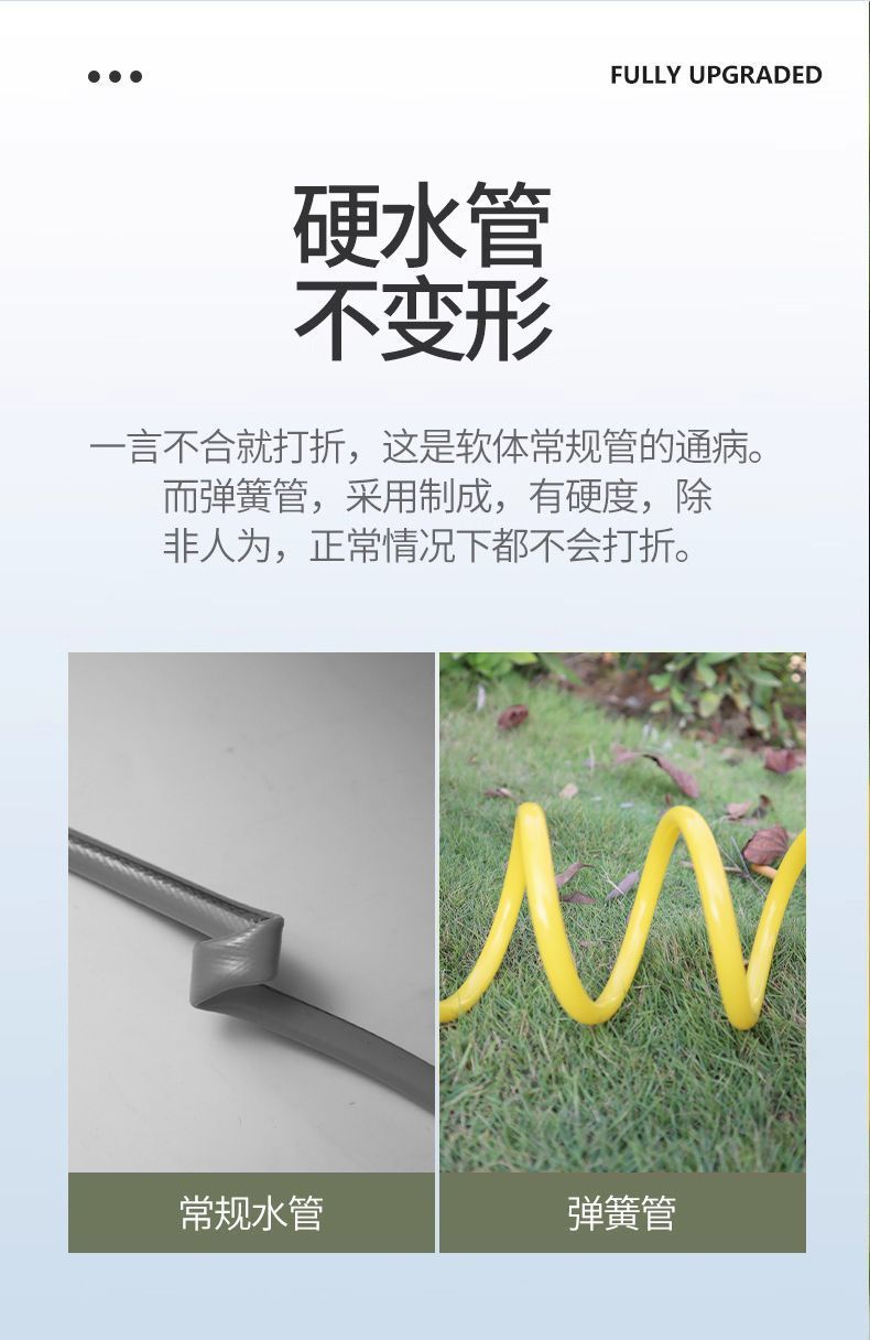 Multifunctional spring water pipe explosion-proof hose high-pressure car wash water gun brush car nozzle connected to tap water high-pressure water gun