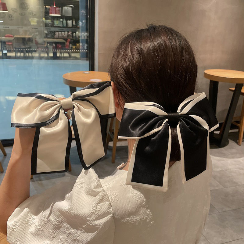 16g Weight Sweet Bow Knot Cloth Ribbon Hair Tie 1 Piece