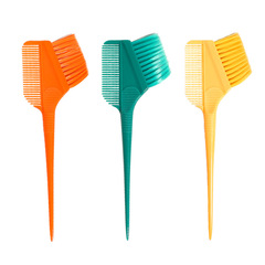 Hairdressing multi-color highlighting comb, oiled hair dyeing comb, double-sided brush comb, pointed hair highlighting comb, hair dyeing comb, hairdressing tool