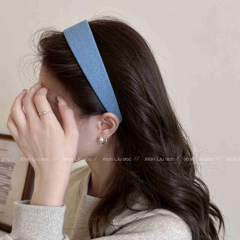 Denim wide edge-light blue
