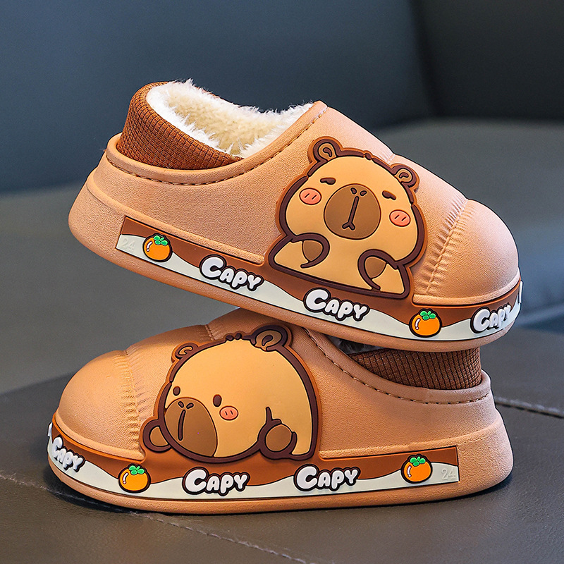 Bolsos de invierno para niños, zapatos de tacones de algodón para niños, niñas y niñas, calentamiento y terciero impermeable, lindos trapos de algodón para niños de mediano edad.