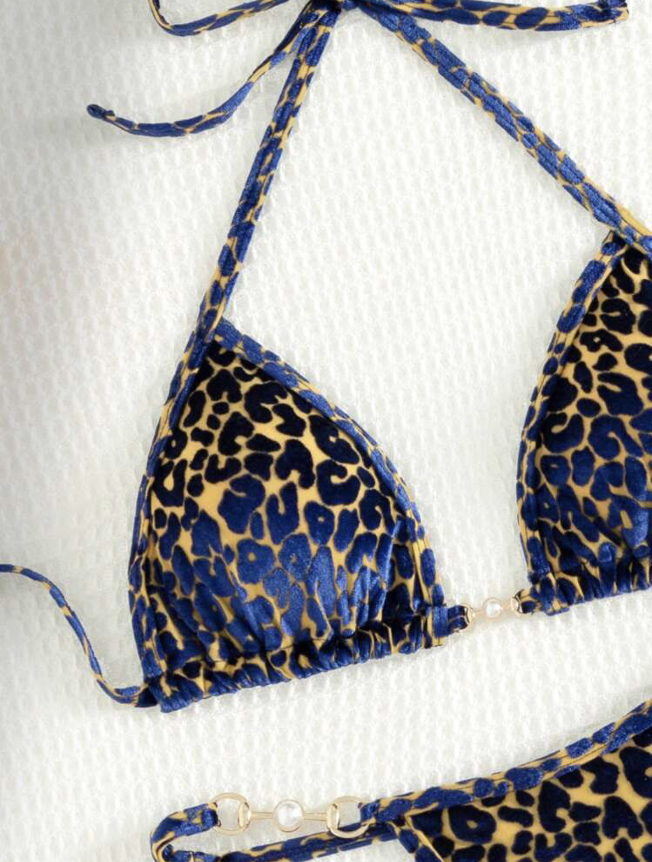 Women's Leopard 2 Pieces Set Bikinis Swimwear display picture 2