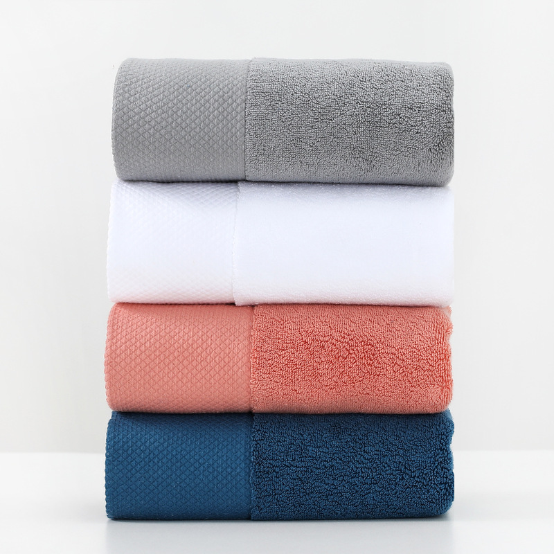 Manufacturer Wholesale Pure Cotton Towels for Home Use, Hotels, and Spa Clubs; Combed Cotton Towels, Thickened and Absorbent, Can Add Logo