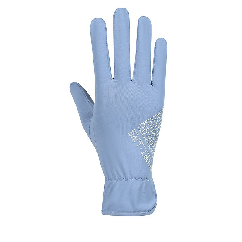 Guantes de protección solar para mujer verano al aire libre conducción deportiva protección solar fresco transpirable fino dedo completo guantes de pantalla táctil