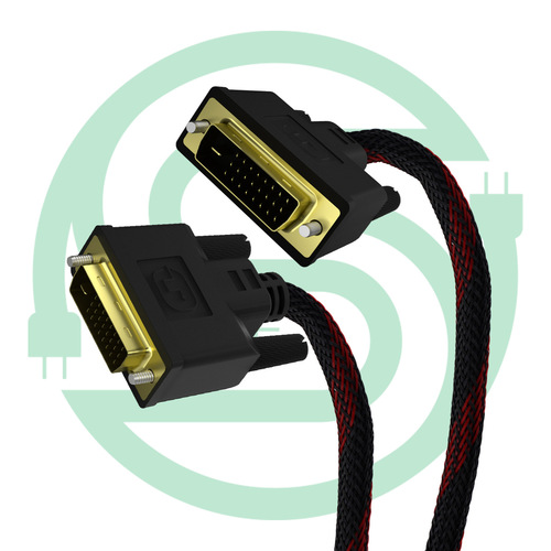 DVI cable manufacturer: DVI cable with network double ring gold-plated head 1.5 meters high-definition video connection cable 24+1DVI cable