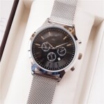 外贸玛莎石英钢带男士简约时尚手表 小额批发